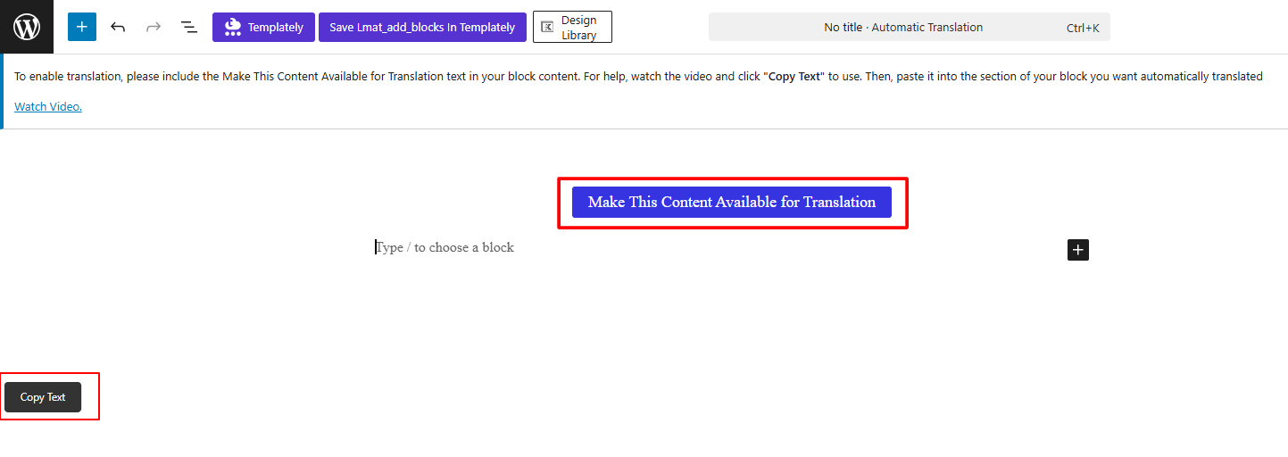 copy text button